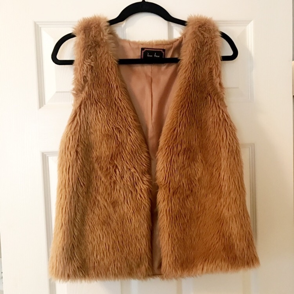 Faux fur vest